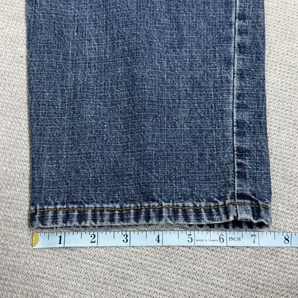St Johns Bay Womens Blue Denim Jeans High Rise Relaxed Fit Cotton Size 12 30x30 - Picture 11 of 12